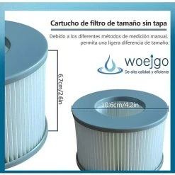 TANABATA Cartouches Filtrantes Pour MSpa Whirlpoo Filtre De Piscine, Filtre Spa Cartouche De Filtre De Piscine, Lot De 4 -Accessoire Piscine 53925851 2
