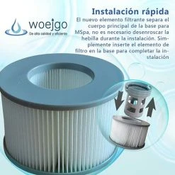 TANABATA Cartouches Filtrantes Pour MSpa Whirlpoo Filtre De Piscine, Filtre Spa Cartouche De Filtre De Piscine, Lot De 4 -Accessoire Piscine 53925851 3