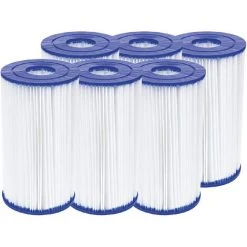 Lot De 6 Cartouches De Filtration Type III/A - Bestway - Blanc