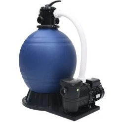 Hommoo Filtre A Sable Avec Vanne 7 Voies Et Pompe 1000 W Bleu Et Noir 8 Hommoo Filtre A Sable Avec Vanne 7 Voies Et Pompe 1000 W Bleu Et Noir -Accessoire Piscine 54148985 4