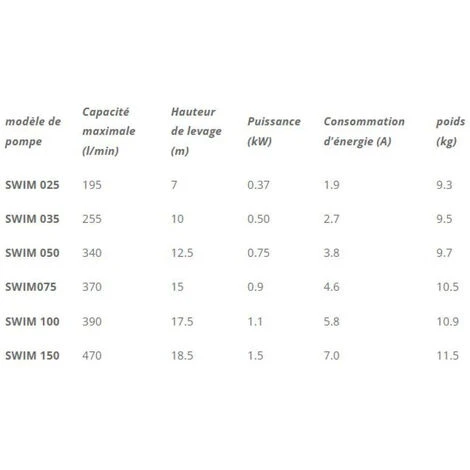 Pompe De Filtration Auto-amorçante Avec Préfiltre / Piscine / SWIM 025 IBO 3 Pompe De Filtration Auto-amorçante Avec Préfiltre / Piscine / SWIM 025 IBO – Image 3