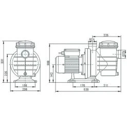 Pompe De Filtration Auto-amorçante Avec Préfiltre / Piscine / SWIM 035 IBO -Accessoire Piscine 54210005 2
