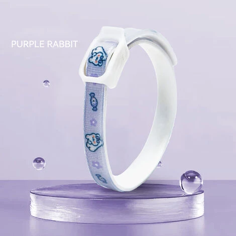 ELLE Collier Vermifuge Pour Chat Collier Anti-puces Pour Chien De Compagnie M (52CM) Lapin Violet 1 ELLE Collier Vermifuge Pour Chat Collier Anti-puces Pour Chien De Compagnie M (52CM) Lapin Violet