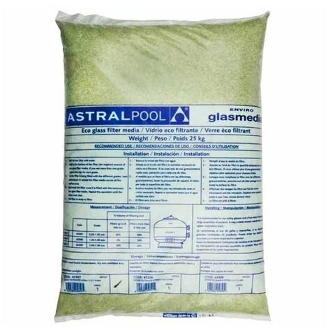 SUINGA Lit Filtrant En Verre ECO 3,0 - 7,0 Mm, Sac De 25 KG 1 SUINGA Lit Filtrant En Verre ECO 3,0 - 7,0 Mm, Sac De 25 KG