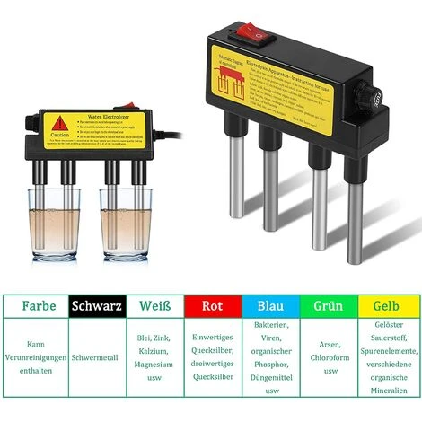 Eau Electrolyseur Test Électrolyse Outils De L'eau Eau Pureté Level Meter Qualité De L'eau Testeur Regard, Fontainebleau 2 Eau Electrolyseur Test Électrolyse Outils De L'eau Eau Pureté Level Meter Qualité De L'eau Testeur Regard, Fontainebleau – Image 2