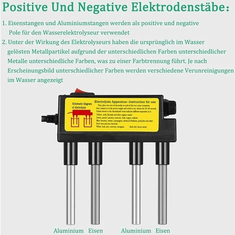 Eau Electrolyseur Test Électrolyse Outils De L'eau Eau Pureté Level Meter Qualité De L'eau Testeur Regard, Fontainebleau 5 Eau Electrolyseur Test Électrolyse Outils De L'eau Eau Pureté Level Meter Qualité De L'eau Testeur Regard, Fontainebleau – Image 5