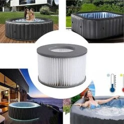 Lot De 4 Filtres De Rechange Pour MSPA Whirlpool Filter - Cartouches Filtrantes Pour Sous-bateaux Et Spa Chauds - Pour Piscines Gonflables, Modèle à Partir De 2020， Fontainebleau -Accessoire Piscine 55255443 5