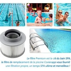 Filtre,Cartouches De Filtre De Piscine,Filtre Cartouches De Rechange De Filtre Pour Baignoire,Spa,Piscine, 2PCS， Fontainebleau -Accessoire Piscine 55255494 4