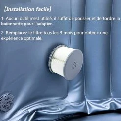 SUPERMARKET Filtre De Rechange Pour Ms-pa FD2089 Compatible Avec Toutes Les Cartouches Filtrantes MS-pa Actuelles Et Les Piscines Gonflables Spa (Version Améliorée) Lot De 2,Superma,gris -Accessoire Piscine 55279647 4