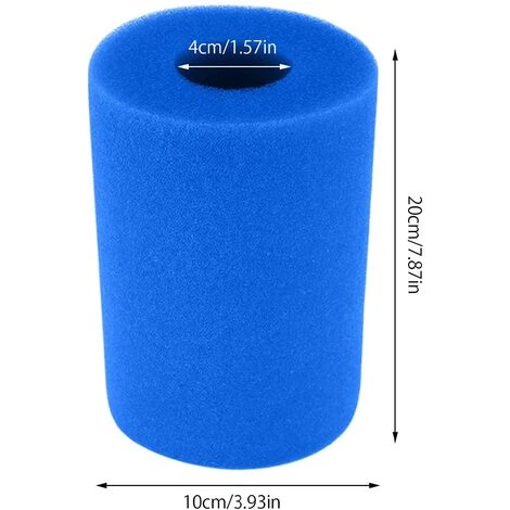 SUPERMARKET Filtre Éponge, Éponge De Cartouche Filtrante, éponge De Filtre De Piscine, Cartouche De Remplacement Lavable Réutilisable, Filtre D'éponge De Filtre De Bain à Remous,Superma,bleu,(1 Pièces 20x10cm) 2 SUPERMARKET Filtre Éponge, Éponge De Cartouche Filtrante, éponge De Filtre De Piscine, Cartouche De Remplacement Lavable Réutilisable, Filtre D'éponge De Filtre De Bain à Remous,Superma,bleu,(1 Pièces 20x10cm) – Image 2