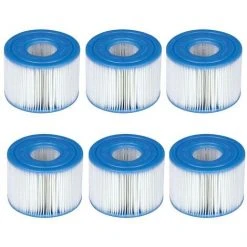 Intex 29001E Lot De 6 Cartouches De Piscine Type S1 Faciles à Installer (4 Filtres) | 2, 1 Paquet Bleu，Irisfr -Accessoire Piscine 55630719 4