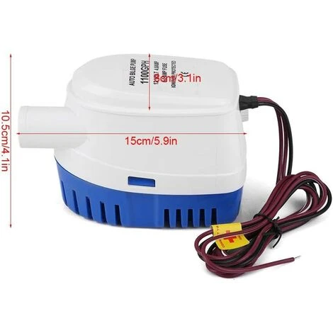 BARES Pompe à Eau Submersible électrique 12 V, Pompe à Eau Automatique Avec Interrupteur à Flotteur 1100 GPH Pour Piscine Marine 2 BARES Pompe à Eau Submersible électrique 12 V, Pompe à Eau Automatique Avec Interrupteur à Flotteur 1100 GPH Pour Piscine Marine – Image 2