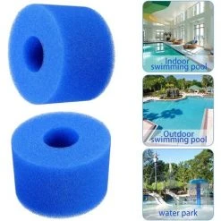 BARES Lot De 6 Cartouches De Filtre De Piscine Réutilisables Et Lavables En Mousse Pour Jacuzzi Type S1 (bleu) 7 BARES Lot De 6 Cartouches De Filtre De Piscine Réutilisables Et Lavables En Mousse Pour Jacuzzi Type S1 (bleu) -Accessoire Piscine 55635549 3