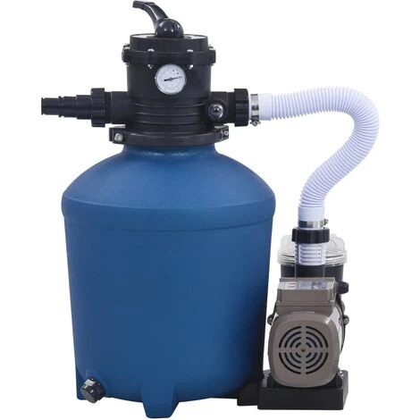 LITZEE Pompe Filtrante à Sable Avec Minuterie 530 W 10980 L/h # 2 LITZEE Pompe Filtrante à Sable Avec Minuterie 530 W 10980 L/h # – Image 2