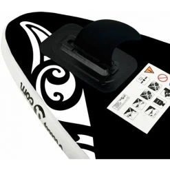 INLIFE Ensemble De Planche SUP Gonflable 320x76x15 Cm Noir -Accessoire Piscine 55638282 5