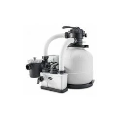 FILTRE A SABLE INTEX 6M3/H + STERILISATEUR AU SEL - Incolore - 26676