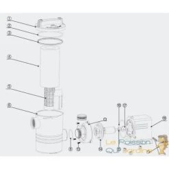 LE POISSON QUI JARDINE.FR Pompe Piscine De 7500 L/h - 80 W Avec Pré Filtre De Protection -Accessoire Piscine 5602517 5