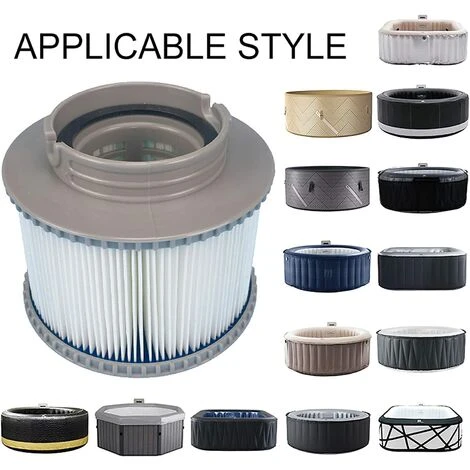 LONGZIMING 2 Pièces Cartouches De Filtres De Piscine Pour Filtre Spa, Pompe à Cartouche Filtrante Pour MSPA FD2089 Remplacement Des Filtres Pour Piscine, Traitement Hot Sub Et Spas 5 LONGZIMING 2 Pièces Cartouches De Filtres De Piscine Pour Filtre Spa, Pompe à Cartouche Filtrante Pour MSPA FD2089 Remplacement Des Filtres Pour Piscine, Traitement Hot Sub Et Spas – Image 5