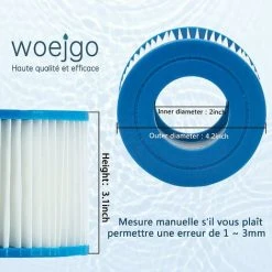 LONGZIMING Filtre Spa Pour Bestway 58323, Cartouche Filtrante Taille 6 Pour Lay-Z-Spa, Pour Monaco, Pour Miami, Pour Vegas (Lot De 4) 9 LONGZIMING Filtre Spa Pour Bestway 58323, Cartouche Filtrante Taille 6 Pour Lay-Z-Spa, Pour Monaco, Pour Miami, Pour Vegas (Lot De 4) -Accessoire Piscine 56760750 5