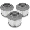LONGZIMING Filtre MSpa,Cartouches De Filtre De Piscine,Filtre Cartouches De Rechange De Filtre MSpa Pour Baignoire,Spa,Piscine (3PCS)