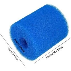 LONGZIMING 2pcs Réutilisable Lavable Piscine Filtre Mousse Éponge Cartouche Pour Intex Type H -Accessoire Piscine 56762271 2