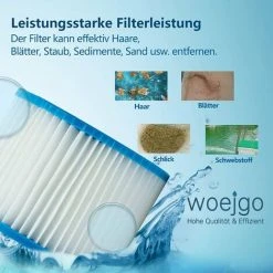 LONGZIMING Lot De 8 Cartouches Filtrantes Pour Piscine De Type VI Pour Bestway Taille 6-58323 -Accessoire Piscine 56762731 5