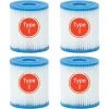 LONGZIMING Cartouche Filtre Piscine Type I Pour Bestway Pompe De Piscine, Filtre Cartouche Type I, 58093 Filtres Pour Filtre Gonflable De Piscine-Installation Facile-pour Le Nettoyage Des Tuyaux