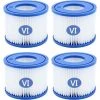 LONGZIMING Lot De 8 Cartouches Filtrantes Pour Piscine De Type VI Pour Bestway Taille 6-58323