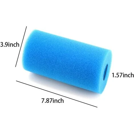 ALMI Lot De 2 Filtres En Mousse Pour Piscine Intex Type A Réutilisables Et Lavables 2 ALMI Lot De 2 Filtres En Mousse Pour Piscine Intex Type A Réutilisables Et Lavables – Image 2