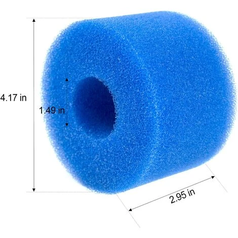 ALMI Éponge Filtrante Type S1 Filtres De Piscine En Mousse, Cartouche Filtrante RéUtilisable Pour Intex Type S1, Mousse Pour Piscine, Aquarium, Spa(6 Pièces) 2 ALMI Éponge Filtrante Type S1 Filtres De Piscine En Mousse, Cartouche Filtrante RéUtilisable Pour Intex Type S1, Mousse Pour Piscine, Aquarium, Spa(6 Pièces) – Image 2