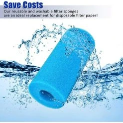 ALMI 4 Pièces Éponge Filtrante Type A, Cartouche De Filtre En Mousse, Mousse Pour Filtre Piscine, Réutilisables Et Lavables, Filtre En Mousse Pour Spa, Piscine, Jacuzzi 9 ALMI 4 Pièces Éponge Filtrante Type A, Cartouche De Filtre En Mousse, Mousse Pour Filtre Piscine, Réutilisables Et Lavables, Filtre En Mousse Pour Spa, Piscine, Jacuzzi -Accessoire Piscine 57012716 5