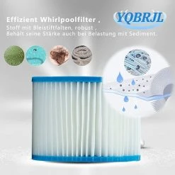 ALMI Pour Le Filtre De Bestway Insert VI, Filtre De Remplacement Du Filtre Pour Lay-z-spa Miami, Pour Vegas, Pour MONACO.Filtre Pour La Bestway VI Pools Cartouche Filtrante,(4pcs) 7 ALMI Pour Le Filtre De Bestway Insert VI, Filtre De Remplacement Du Filtre Pour Lay-z-spa Miami, Pour Vegas, Pour MONACO.Filtre Pour La Bestway VI Pools Cartouche Filtrante,(4pcs) -Accessoire Piscine 57012745 3