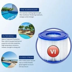 ALMI Cartouches Filtrantes De Rechange Pour Bestway VI, Filtre Cartridge VI Pour Miami, Pour Vegas, Pour Monaco-Taille, Pour Bestway 58323, 58239, 90352E (4 Pièces) -Accessoire Piscine 57115377 4