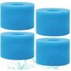 ALMI Lot De 4 Cartouches Filtrantes En Mousse Pour Intex De Type S1, Cartouche De Filtre En Mousse Pour Intex Pure Spa, Cartouche De Mousse éponge Pour Type S1
