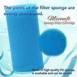 ALMI Lot De 4 éponges Filtrantes Filtre Pour Intex De Type A, Réutilisables Et Lavables, Cartouche En Mousse De Type A Filtre De Pour Intex -Accessoire Piscine 57117447 3
