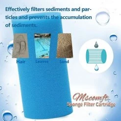 ALMI Lot De 4 éponges Filtrantes Filtre Pour Intex De Type A, Réutilisables Et Lavables, Cartouche En Mousse De Type A Filtre De Pour Intex -Accessoire Piscine 57117447 4