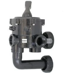 Vanne Piscine Multivoie - Vanne Side 1''1/2 - 6 Voies Avec Montage Entraxe 125 Mm - Noire De Astralpool