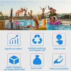 TRIOMPHE 4 Pièces Filtre En Mousse Pour Spa,T-Audace Éponge Filtrante Type A，Filtre En Mousse，Cartouche De Filtre En Mousse Réutilisables Et Lavables，Mousse Pour Piscine，Spa，Jacuzzi (10.8 * 7.3 * 4) -Accessoire Piscine 57583654 4