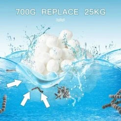 ABCRITAL Balles Filtrantes, 700G Boules De Filtre De Piscine, Peut Remplacer 25 Kg Sable Filtrant Sable De Quartz, Convient À Divers Systèmes De Filtration Boules De Filtre De Piscine -Accessoire Piscine 57637179 3