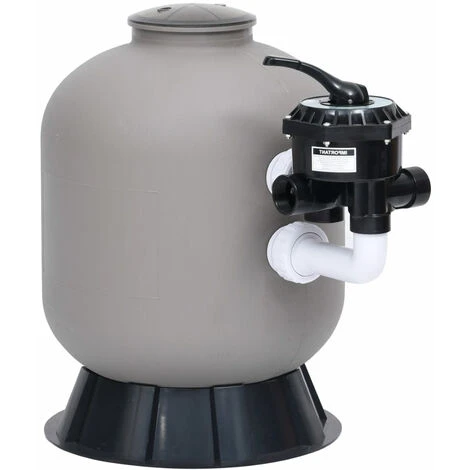 ASUPERMALL Filtre à Sable Pour Piscine Avec Vanne à 6 Voies Gris 1 ASUPERMALL Filtre à Sable Pour Piscine Avec Vanne à 6 Voies Gris
