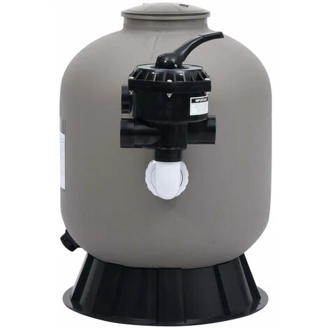 ASUPERMALL Filtre à Sable Pour Piscine Avec Vanne à 6 Voies Gris 3 ASUPERMALL Filtre à Sable Pour Piscine Avec Vanne à 6 Voies Gris – Image 3