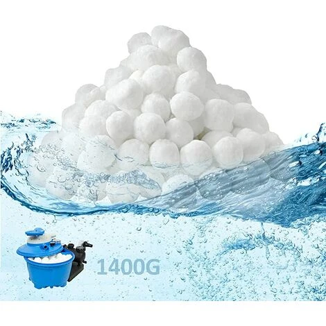 TANABATA Filtre Balls Balles De Filtration, Filtre Pour Piscine De 700g/1400g Peut Remplacer 25kg/50kg Sable Filtrant, Convient à Divers Systèmes De Filtration Boules De Filtre De Piscine 1 TANABATA Filtre Balls Balles De Filtration, Filtre Pour Piscine De 700g/1400g Peut Remplacer 25kg/50kg Sable Filtrant, Convient à Divers Systèmes De Filtration Boules De Filtre De Piscine