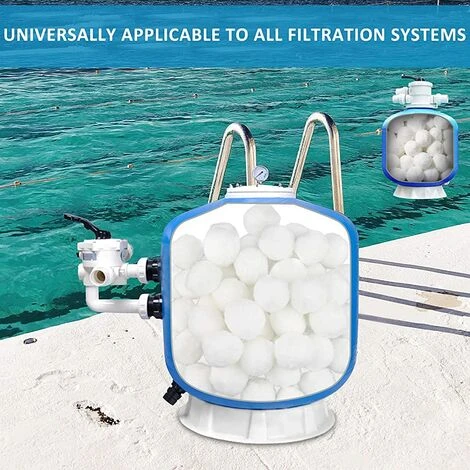 TANABATA Filtre Balls Balles De Filtration, Filtre Pour Piscine De 700g/1400g Peut Remplacer 25kg/50kg Sable Filtrant, Convient à Divers Systèmes De Filtration Boules De Filtre De Piscine 3 TANABATA Filtre Balls Balles De Filtration, Filtre Pour Piscine De 700g/1400g Peut Remplacer 25kg/50kg Sable Filtrant, Convient à Divers Systèmes De Filtration Boules De Filtre De Piscine – Image 3