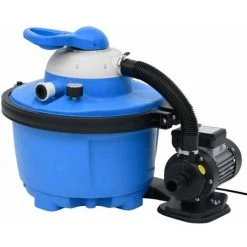 TRUE DEAL Pompe De Filtration à Sable Bleu Et Noir 385x620x432mm 200W 25L