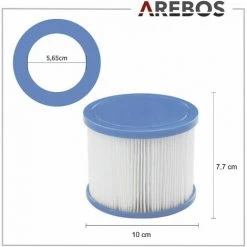 Filtre Antimicrobien AREBOS 6x Pour Bain à Remous De Piscine Spa -Accessoire Piscine 57882070 4
