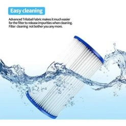 MACARON Filtres De Rechange De Type A/C Compatibles Avec Bestway 58012 La Cartouche Filtrante, Lot De 2 Filtres De Pompe De Piscine Pour Bestway De Type Cartouches Filtrantes LO-Ron -Accessoire Piscine 58064885 4