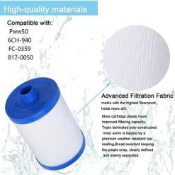 MACARON Spa Cartouche De Filtre , Jacuzzi Remplacement Filtre, Spa Entreprise Jacuzzi Élément Filtrant De Piscine Baignoire SPA Grande Piscine Avec élément Filtrant Monocylindre En Tissu Non Tissé épaissi LO-Ron -Accessoire Piscine 58064886 4