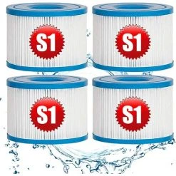 MACARON For Intex S1 Lot De 4 Cartouches De Rechange Pour Filtre à Pour Jardin Extérieur Type S1 PureSpa Easy Set Pool Filter Cartridges LO-Ron