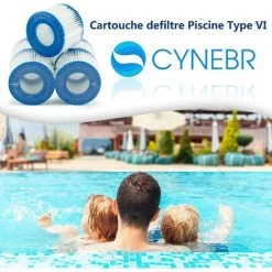 REGALI Cartouche Defiltre Piscine Type VI,Taille 6-58323 Pour Bestway 58239, Pour Filtre Spa Bestway Lay-z-Spa Miami, Vegas, Monaco BW58323, Pour Nettoyage Filtre Spa -Accessoire Piscine 58282042 2