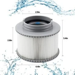 REGALI Filtre De Rechange Pour Ms-pa FD2089 Compatible Avec Toutes Les Cartouches Filtrantes MS-pa Actuelles Et Les Piscines Filtre Spa Gonflable (Version Améliorée) Lot De 2 -Accessoire Piscine 58282262 3